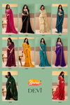 Devi By Stavan Georgette Fancy Embroidery Work Saree Wholesalers In Delhi
